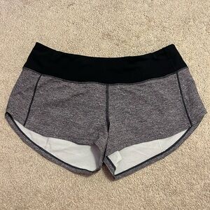 Lululemon gray shorts, size 4, 2.5 inch